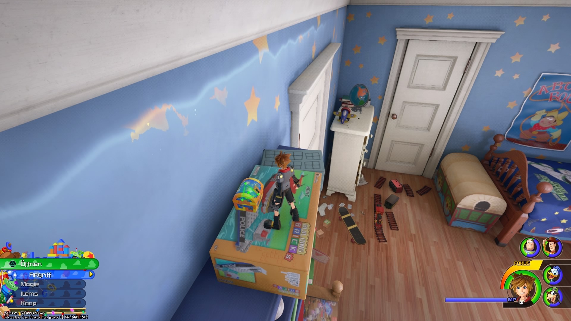 Kingdom Hearts Iii Toy Box Buzz Und Woody In Andys Haus
