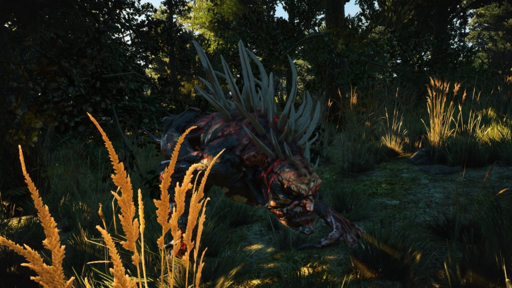 The Witcher 3: Monster im Wald