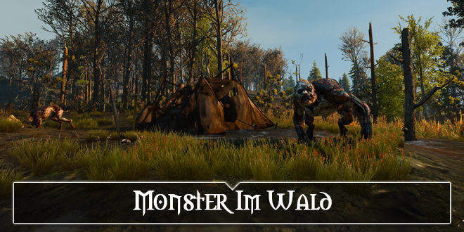 The Witcher 3: Monster im Wald